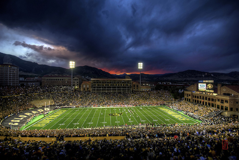 Visita a um estádio do college football