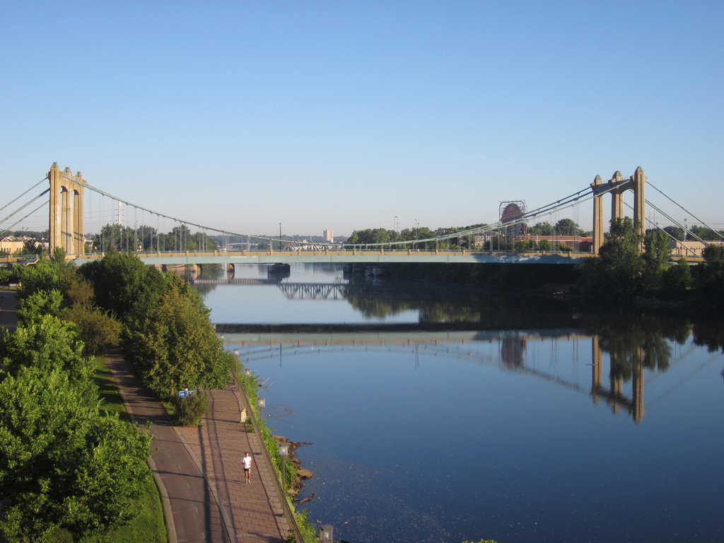 A view of a bridge in Minneapolis