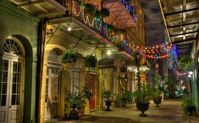 New Year decoration on a street