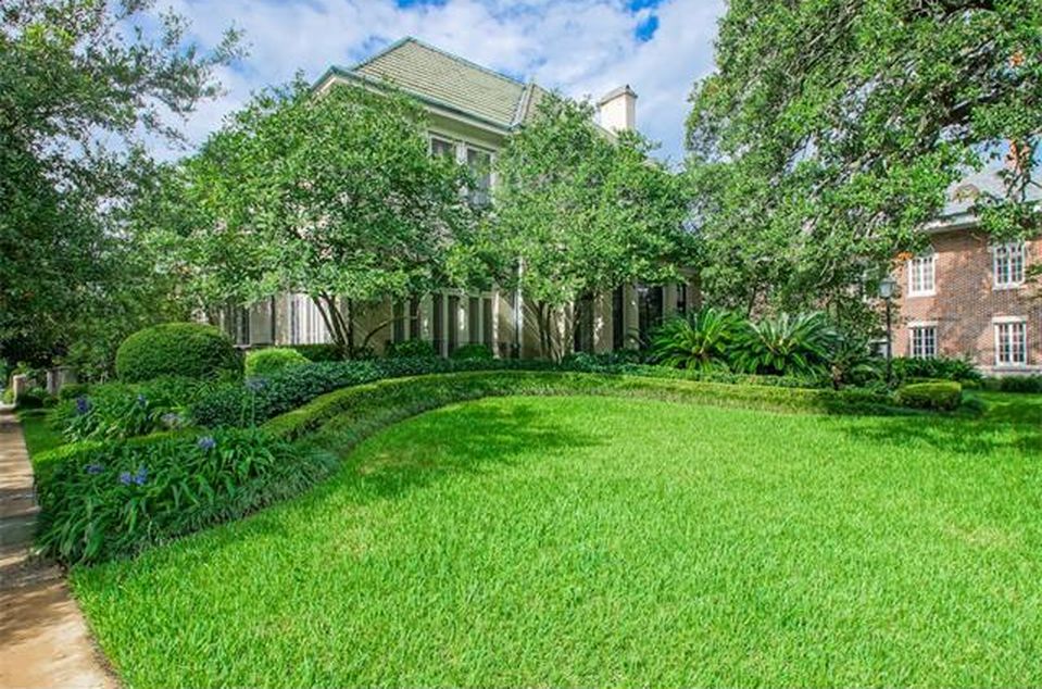 Green lawn in front of a house