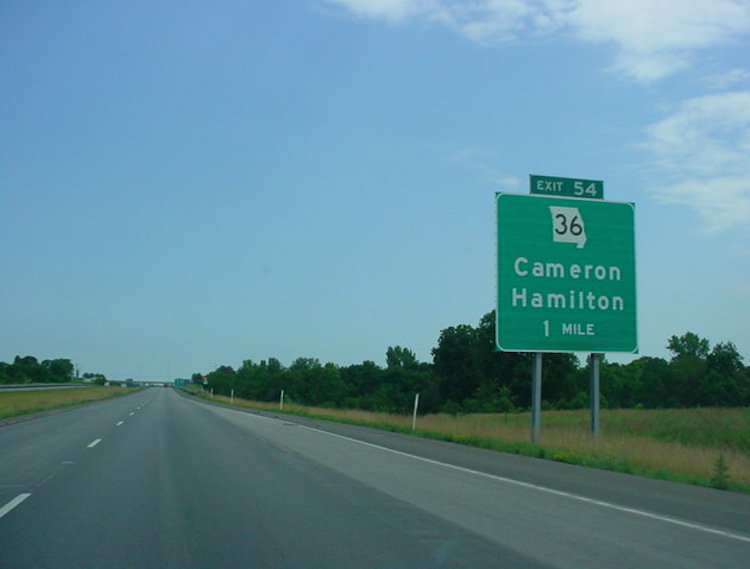  Street Sign Highlighting Route 36
