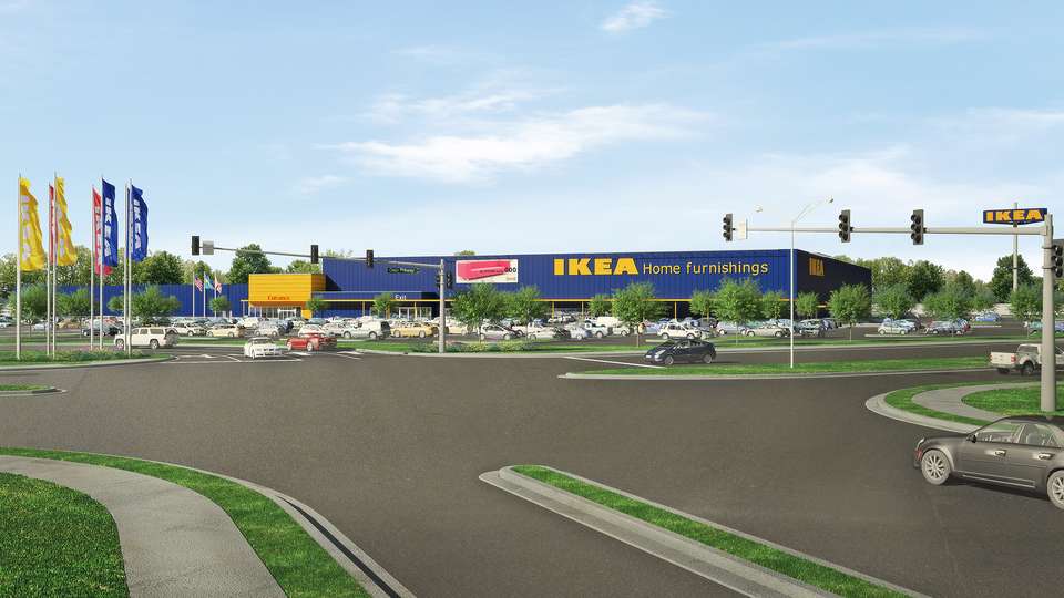 Rendering of new Jacksonville IKEA store