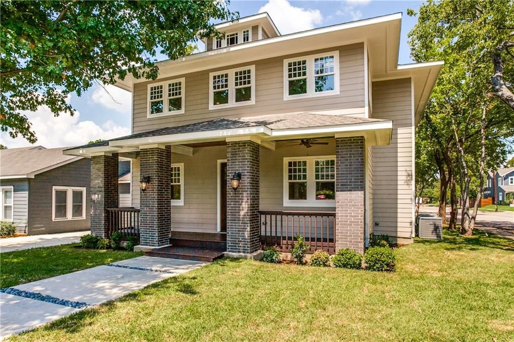 A house with a lawn