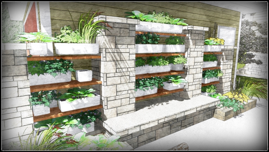 Optimized vertical garden