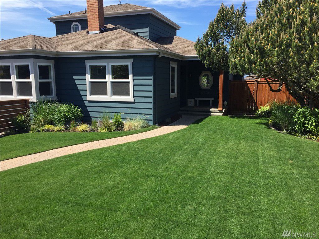 A house with a lawn