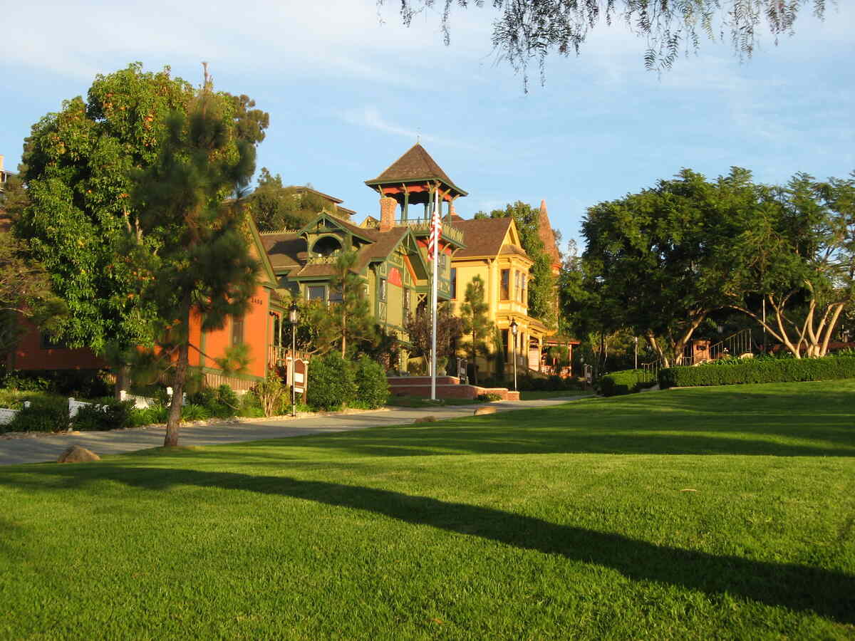 image of a lawn in old town san diego, CA