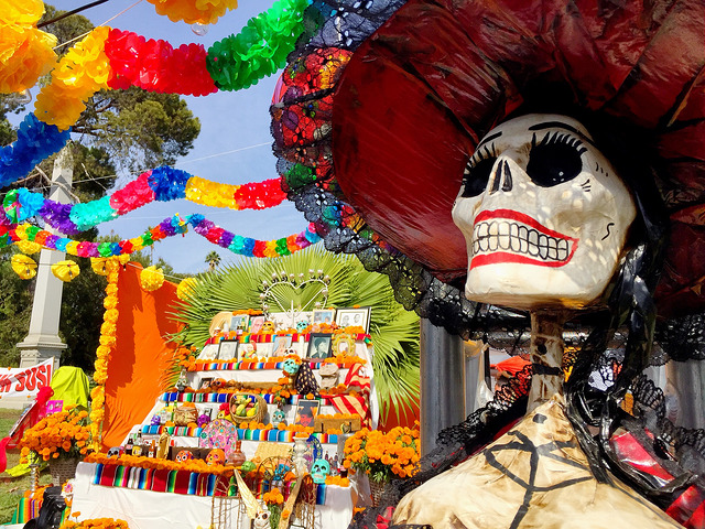 Carnival celebrating Dia de los Muertos