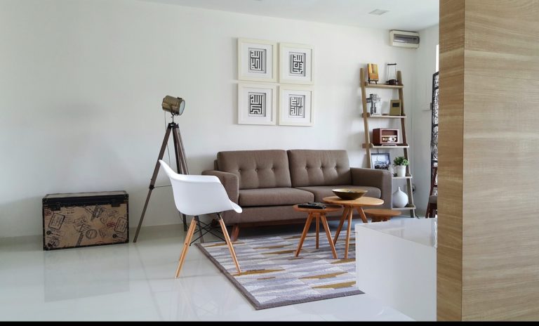 sofa in a living lounge