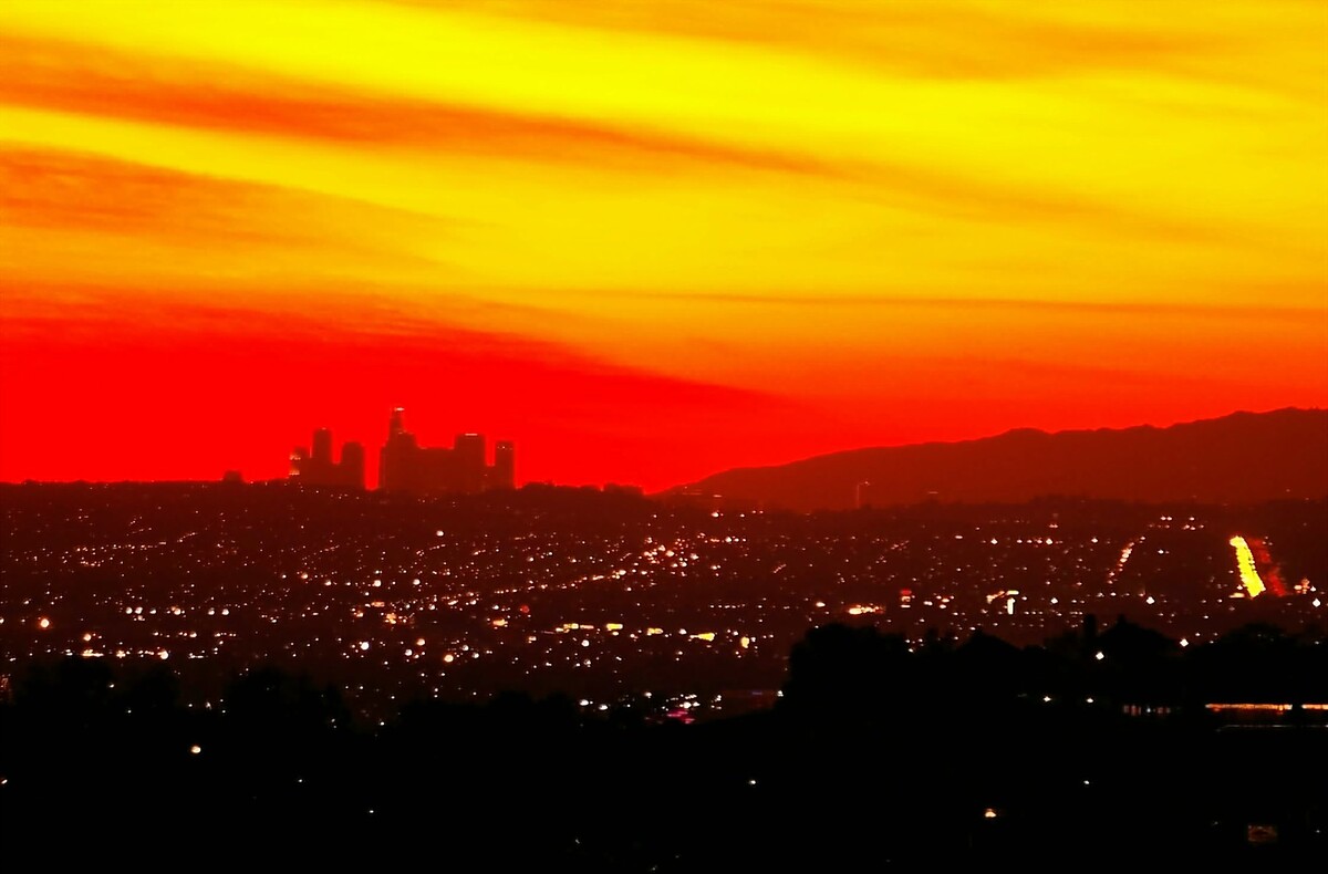 LA orange evening