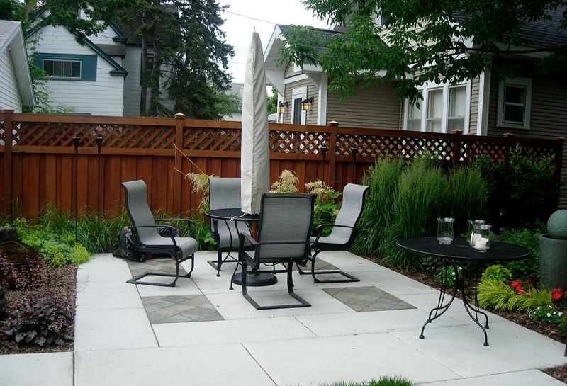 Hardscape with chairs