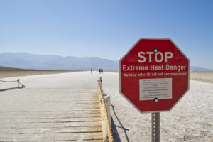 This sign in Death Valley, Calif., may come in handy in McAllen, Texas. 