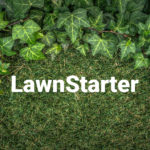 LawnStarter logo on grass with ivy