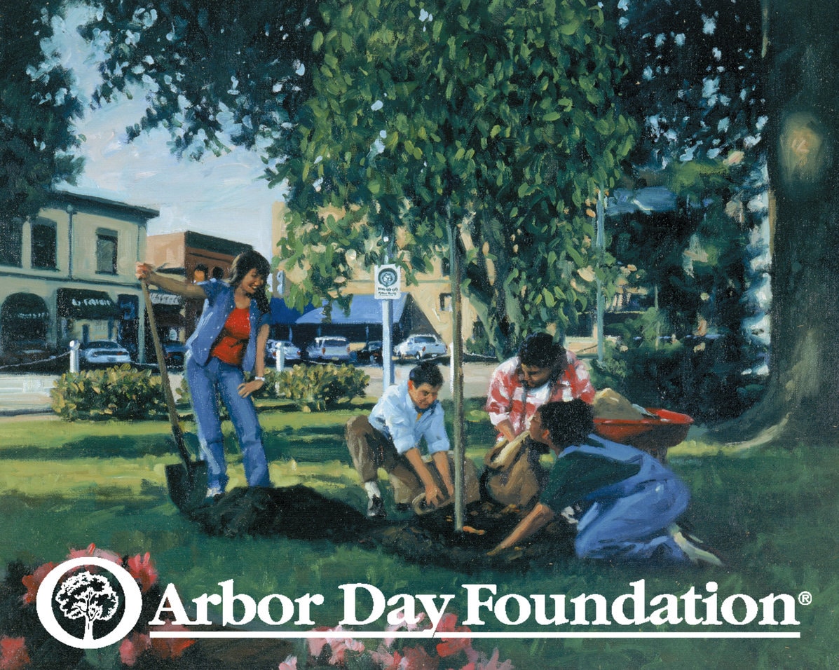 Arbor Day Foundation tree-planting poster