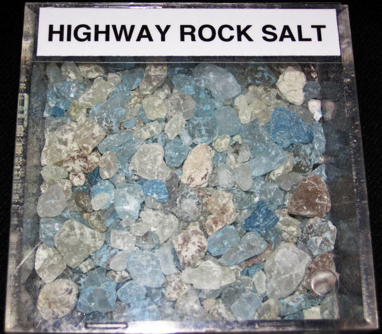 Highway rock salt