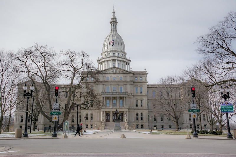 The capitol on Lansing, Mich.