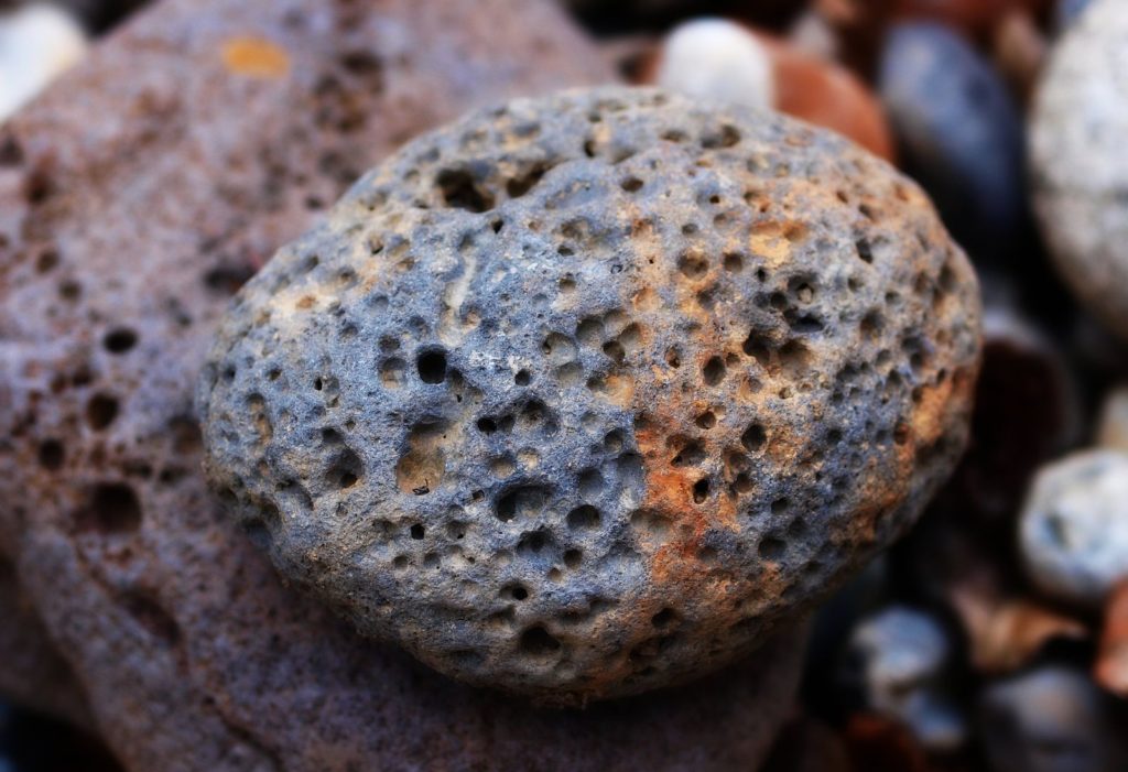 Close up of lava rock
