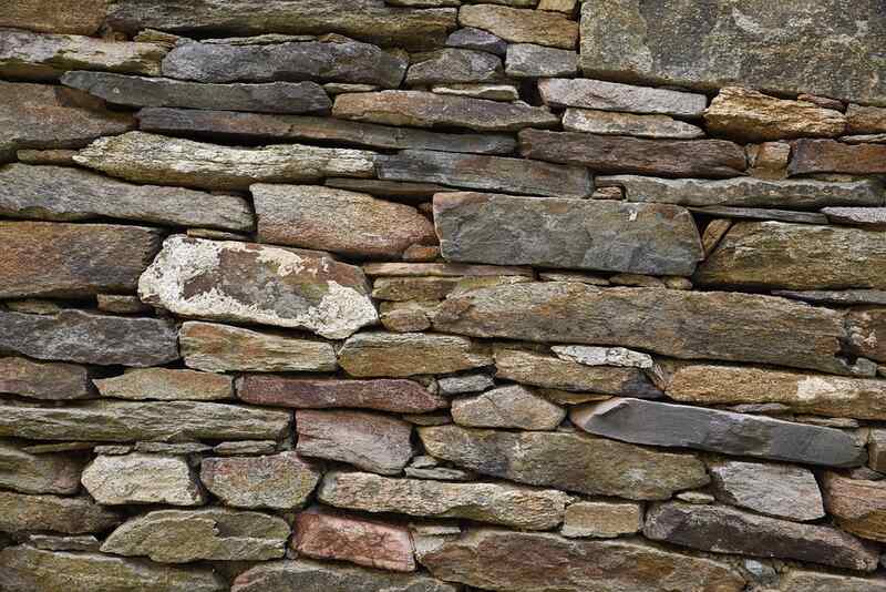 Stacked natural stones