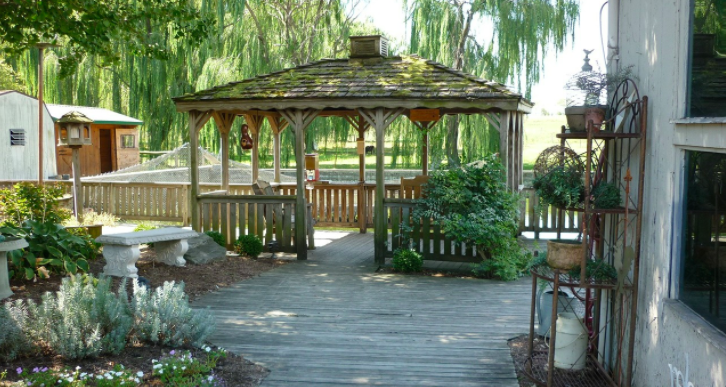 pergola in a house