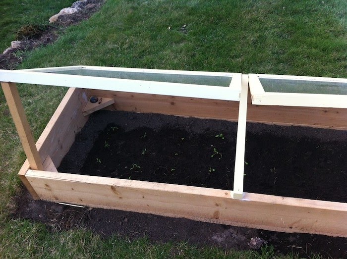 Open garden cold frame