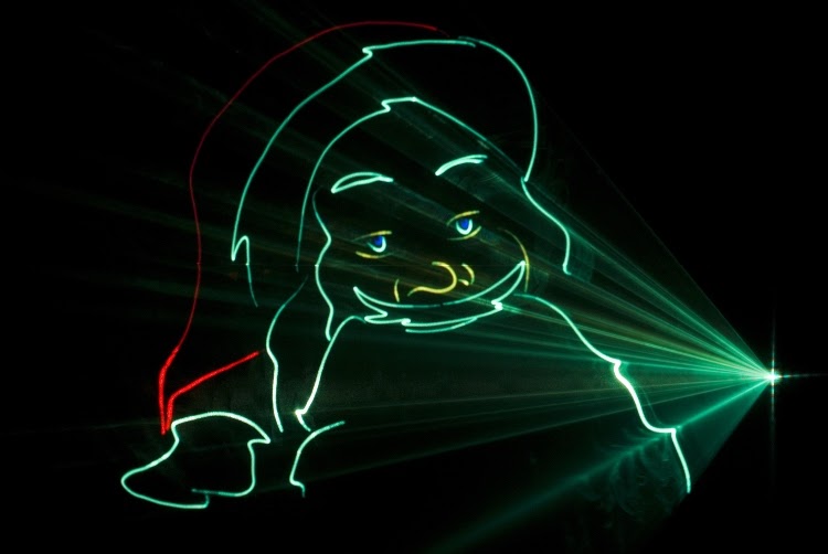 Santa-themed spotlight