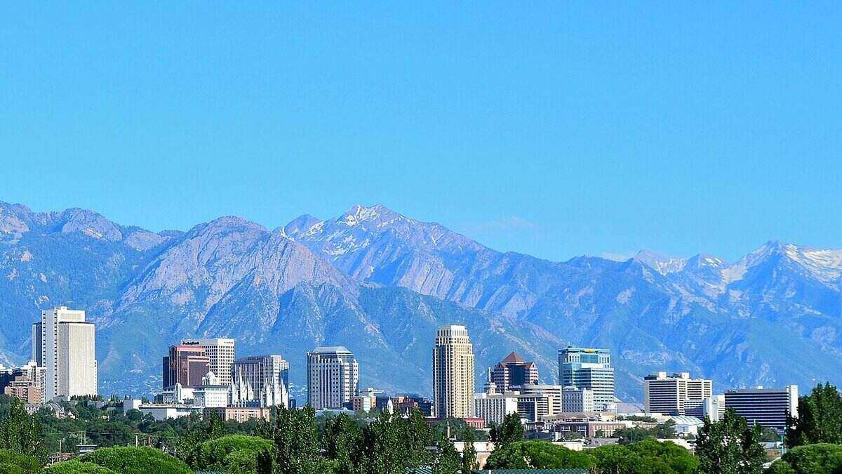 skyline of salt lake city