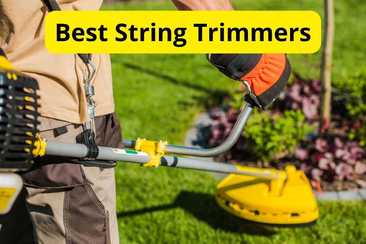 gardener with string trimmer with text overlay on it