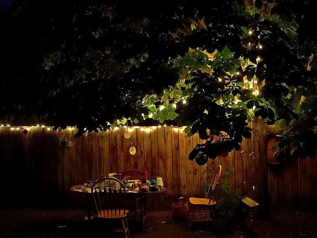 Backyard lighting