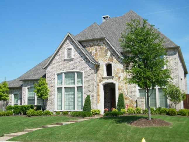 Brick and stone house