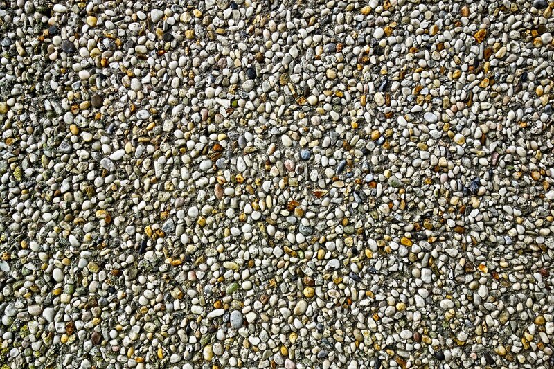 Close-up of pea gravel