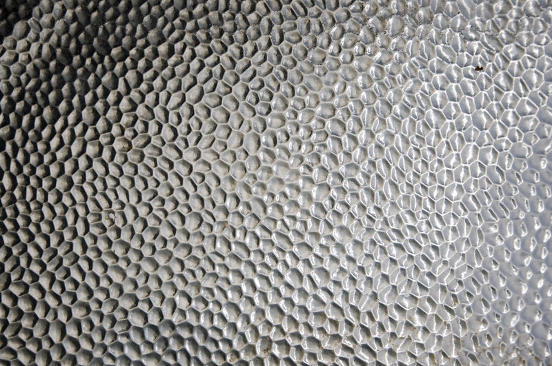 Steel panel with texture