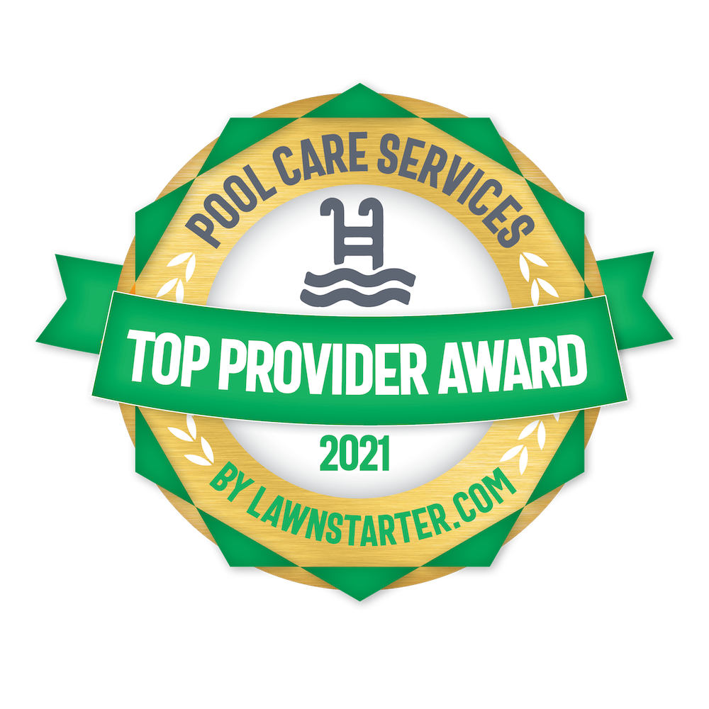 Pool Care Services Top Provider Award 2021 by LawnStarter.com