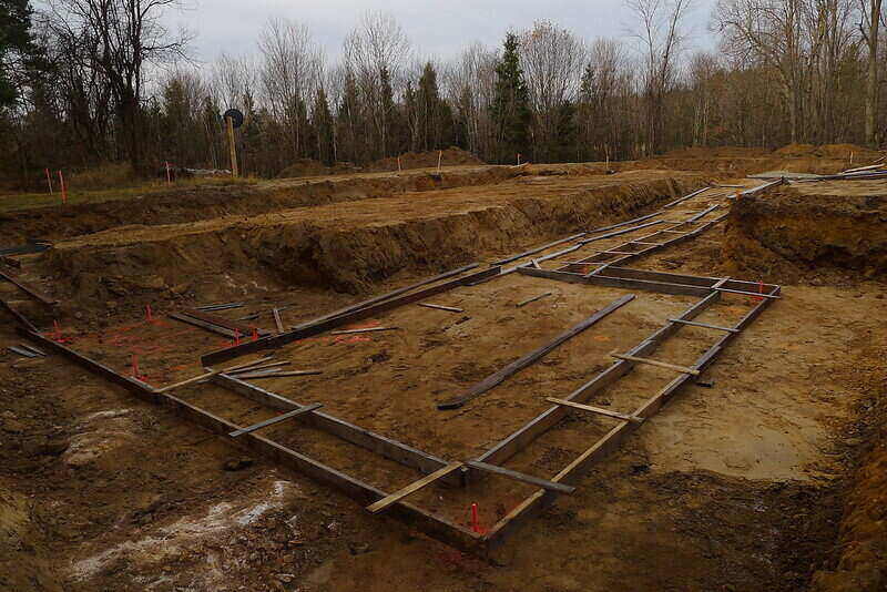 Foundation set and ready for concrete to be poured