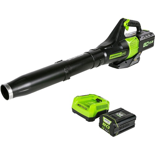 Leaf Blower Cordless with 2 Batteries and Charger, 24V 180CFM