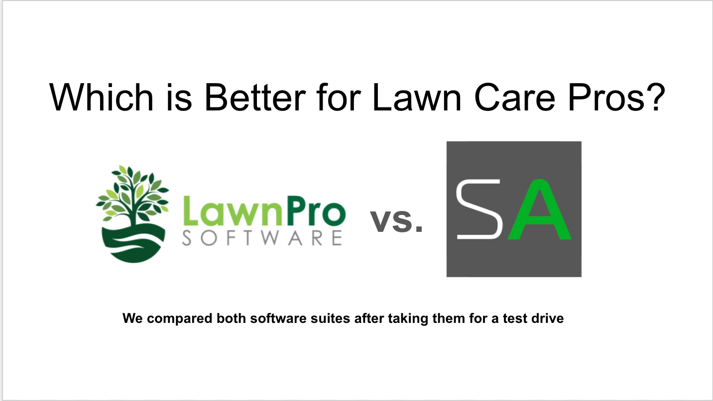 LawnPro and Service Autopilot logos on a white screen