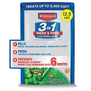 BioAdvanced 3-in-1 Weed and Feed for Southern Lawns