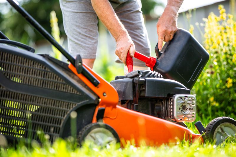 Refueling gas-powered lawn equipment adds another layer of cost for lawn care pros facing higher pump prices.