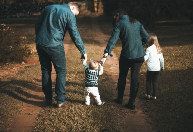 Family outdoors