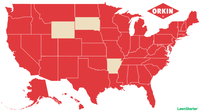 Orkin Coverage Map