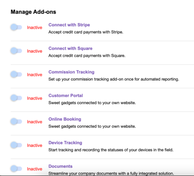 GorillaDesk addons screenshot