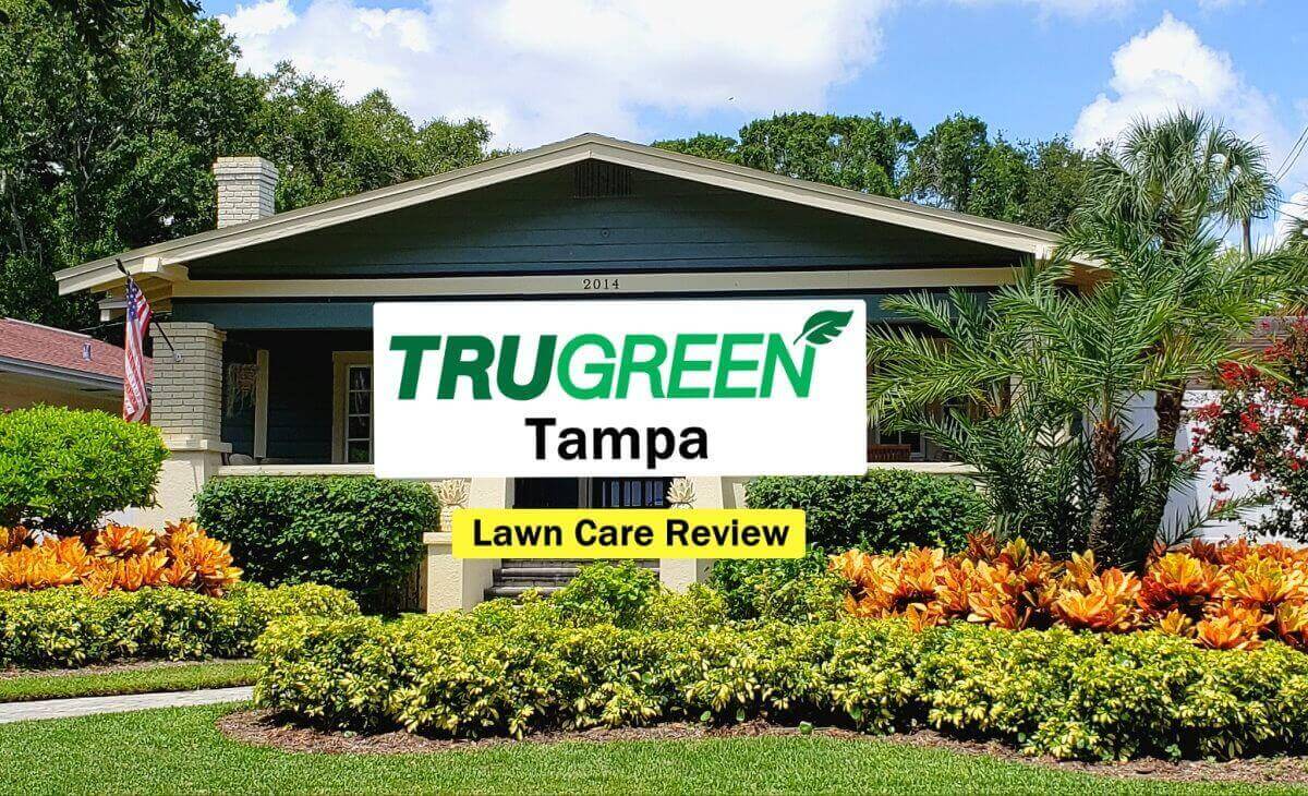 Text: Trugreen Tampa Lawn Care Review Image: Tampa bungalow home