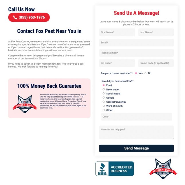 Fox send us a message