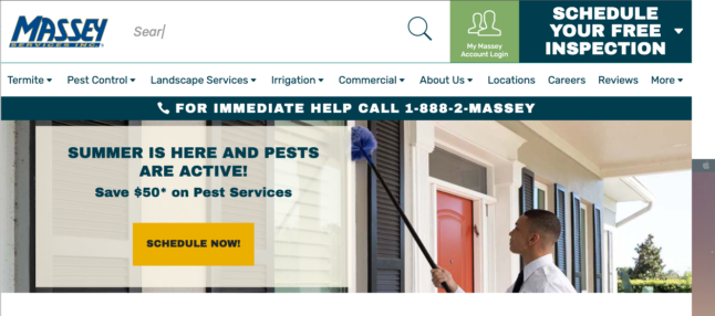 Massay Homepage screenshot