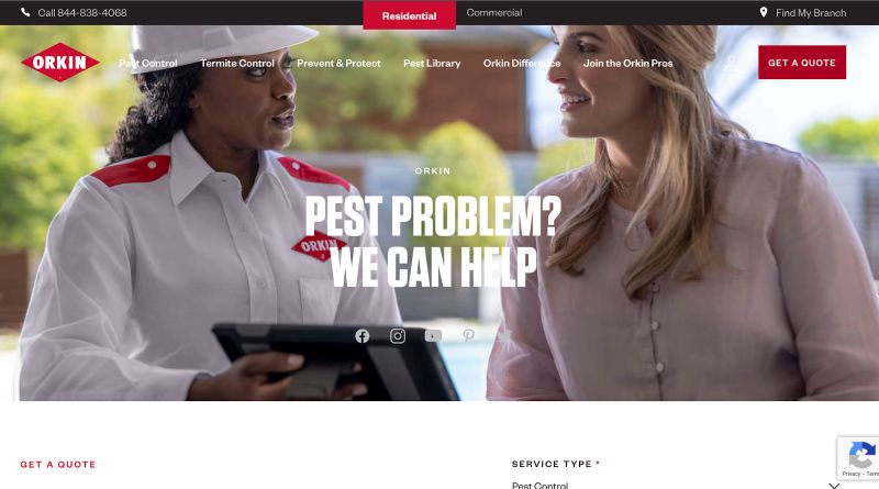 Orkin Residential Home Page 