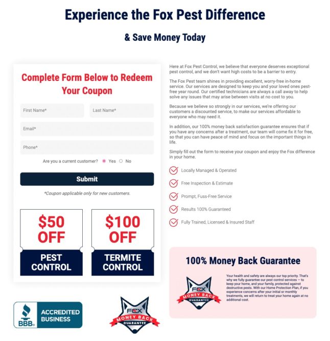 Redeme you coupon fox