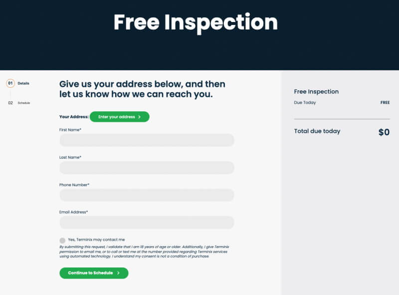 Terminix Free Inspection