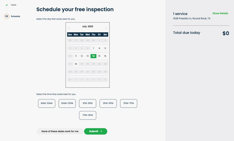 Terminix Schedule Appointment