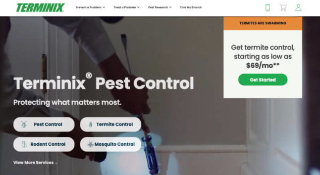 Terminix Home Page