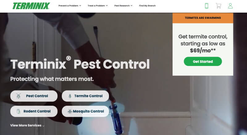Terminix Home Page