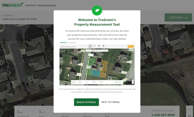Truegreen Property Measurement Tool screenshot