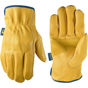 Wells Lamont men’s slip-on HydraHyde full leather work gloves